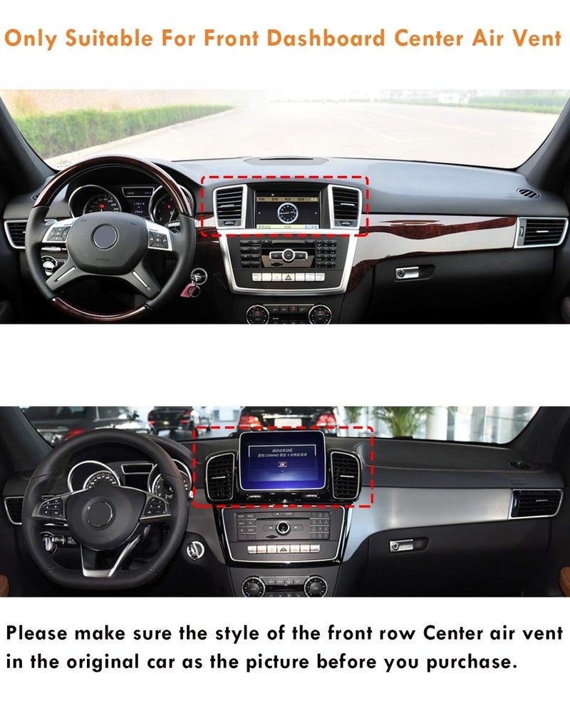 Moonlinks Compatible with Mercedes Benz Air Vent Outlet Tabs, Front Center Row Air Vent Clip Tab Replacement for W166 ML Class 2012-2015 GLE Class 2016-2019 X166 GL Class 2013-2016 GLS Class 2017-2019 - Image 3